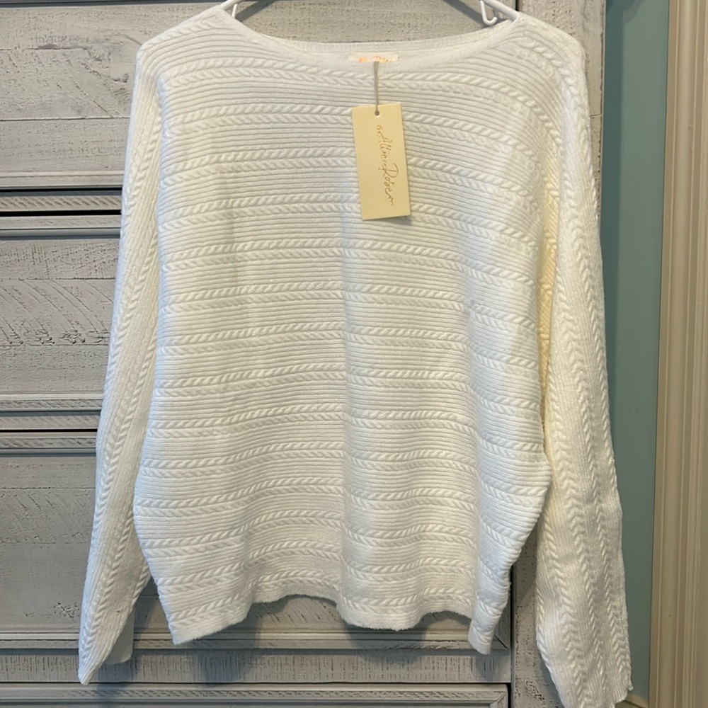 Brand new white sweater.